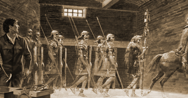 Hey   #WyrdWednesday, wanna hear about an apparition of Roman Soldiers marching through the cellar of York House in 1953?York House dates back to around the 12th century & is a big ol& #39; place. In 1953, the National Trust decided to do some plumbing renovations in the cellar1/10