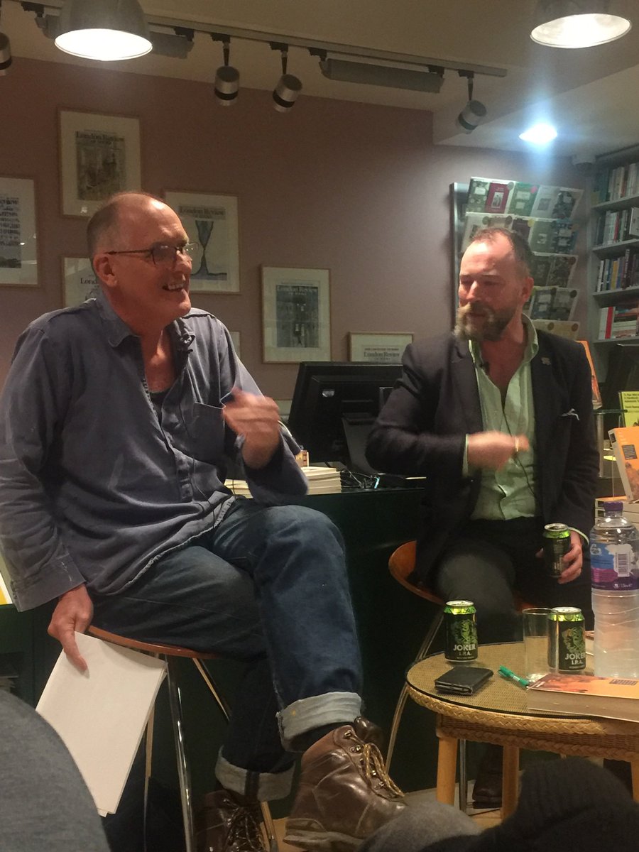 Two great men. Happiest of birthdays to the one on the right <a href="/reversediorama/">David Keenan</a>