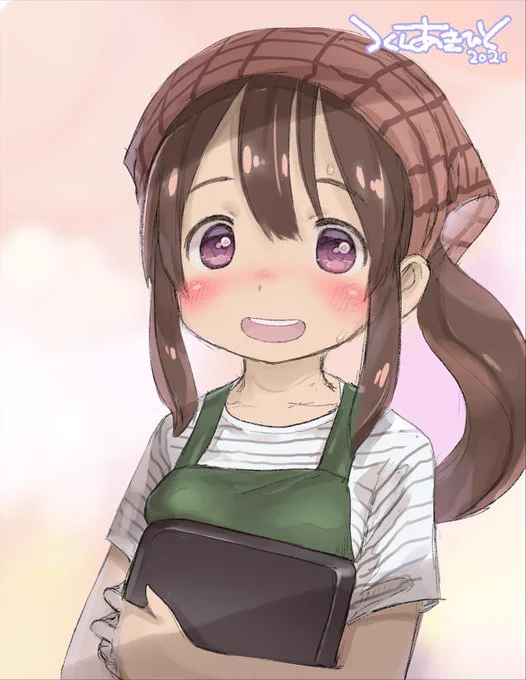 つくしあきひと先生が、店員さん(くちなしさん)の絵を描いてくださいました・・・・嬉しい!!!! 