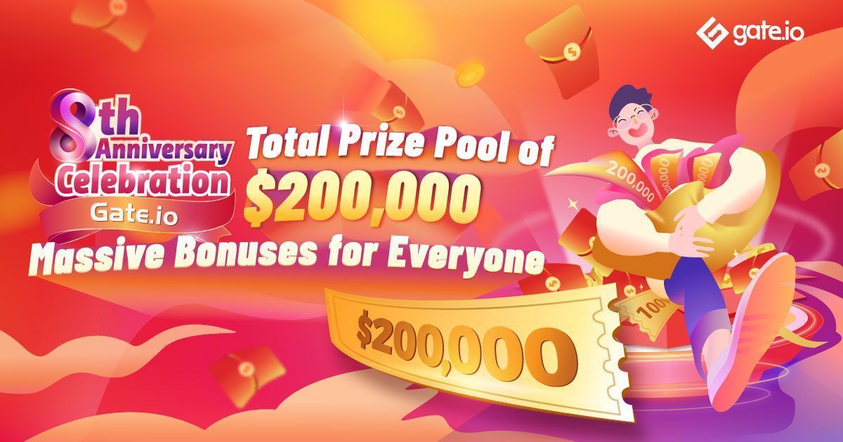Gate's tweet photo. 💥We had launched a “Red Packet Bonanza” activity to celebrate https://t.co/8kWqgEeplL's 8th anniversary💥

⏳ Time: 8:00 UTC every day from April 21 to April 29  

Learn how to grab red packets⬇️
https://t.co/PdHQND4gDD

#cryptogiveaway #CryptoNews #CryptocurrencyNews https://t.co/9HXdPwGvA0