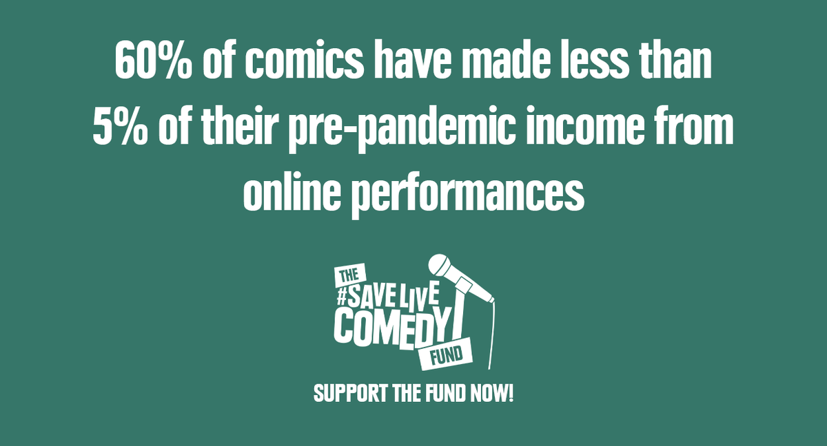 LiveComedyUK's tweet image. Yesterday with @nextupcomedy we announced the #SaveLiveComedy Fund, providing hardship grants to those most in need.

With the support of our Founding Supporters Panadol &amp;amp; comedy fans, we've raised over £46k - but more is  needed to help!

Donate now: savelivecomedy.co.uk