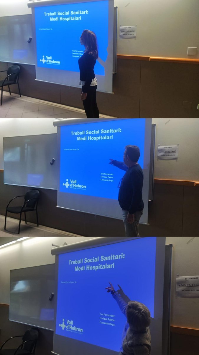 #TSSanitariVH realitza avui formació <a href="/UniBarcelona/">Universitat de Barcelona</a>, desenvolupant docència de #TSS als alumnes de Grau de Treball Social. #TreballsocialUB <a href="/EuniceBlaVa/">Eunice BlancoVázquez</a> <a href="/mariagarrsa/">Maria Garriga 🧏🏻‍♀️💪🏥🤝</a> <a href="/ClaraSaMar/">Clara Sánchez 🧏🏻‍♀️💪🏻🏥🤝</a> <a href="/Elenasc20/">Elena Sanchez</a> <a href="/vmir64/">Victòria Mir</a> <a href="/vallhebron/">Vall d'Hebron</a> <a href="/mabarbaf/">MA Barba Flores</a> <a href="/treballsocial1/">Col·legi de Treball Social de Catalunya</a> <a href="/icscat/">ICS. Generalitat</a>