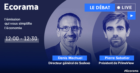 🔵 <a href="/DenisMachuel/">Denis Machuel</a>, Directeur général de <a href="/SodexoGroup/">Sodexo</a>, sera l’invité de la Grande Interview d'Ecorama en direct à 12h00. 

Suivez l’émission en direct : boursorama.com/videos/

#Ecorama