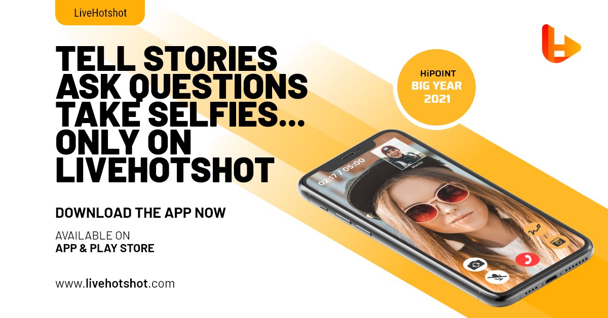 livehotshot_'s tweet photo. Tell Stories....Ask Questions...Take Selfies..
Only on Livehotshot

Download #livehotshot Available on #appstore and #playstore
https://t.co/pasFDDwq0Q...
https://t.co/SSvC7qQADj...
https://t.co/wCoMPgwa7K
#bigyear2021 https://t.co/uefVEtb7el