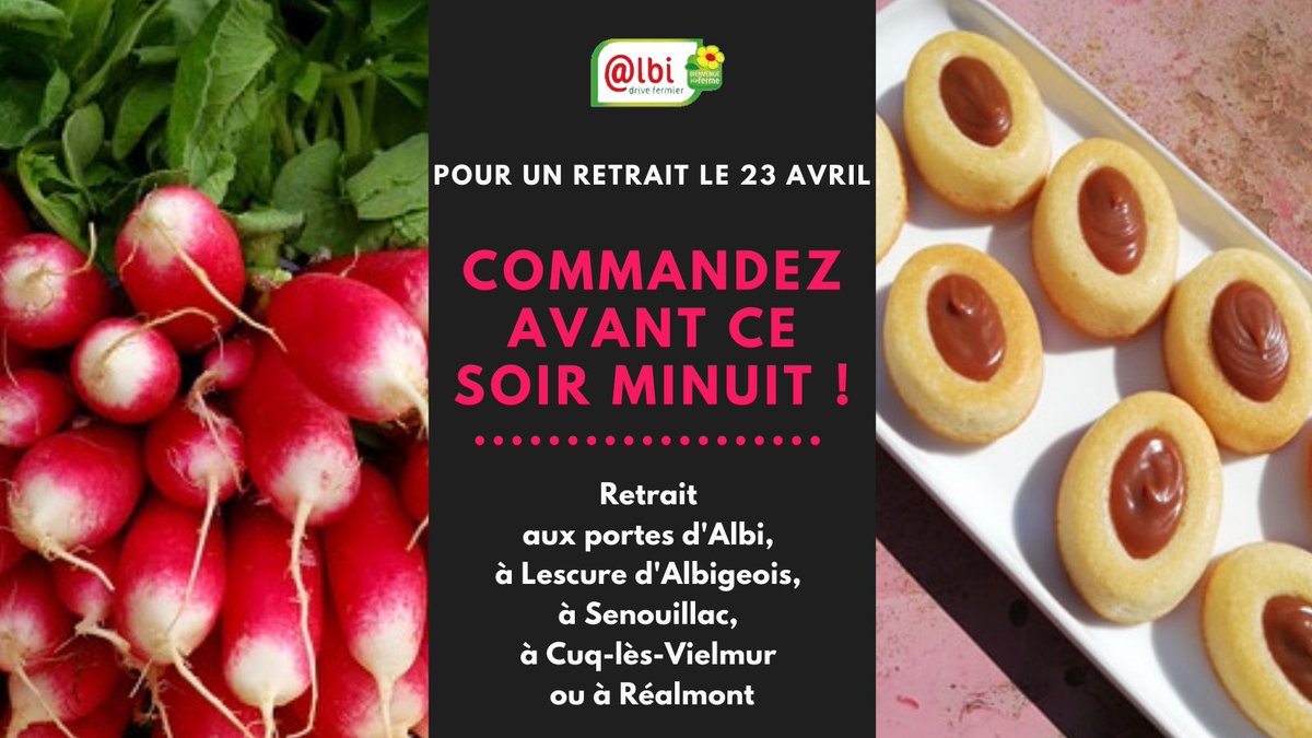 DriveFermier_81's tweet image. Pour retirer vos produits vendredi après-midi, passez votre commande avant minuit, ce soir, sur drivefermier-albi.fr. Cette semaine, livraison mensuelle de #farinebio et #huilebio de la Ferme des Bouviers... Pensez-y !