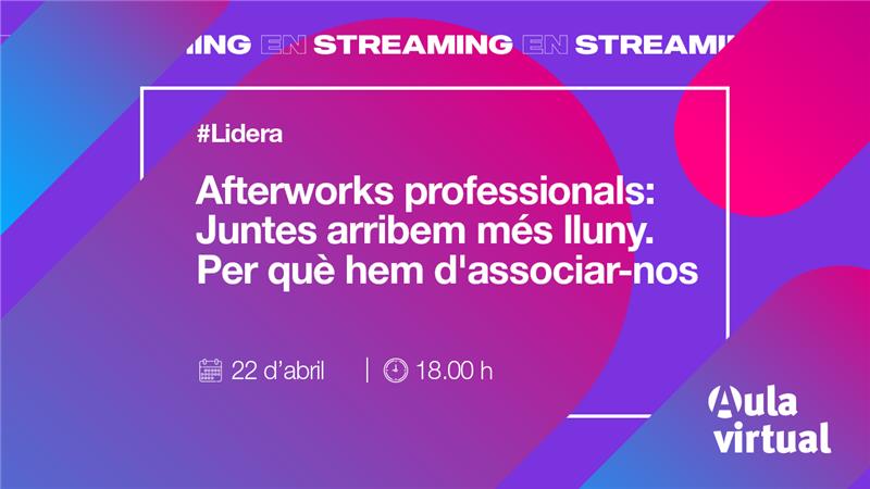 barcelonactiva's tweet photo. 🔚 I demà comencen les Jornades d’#Afterworks professionals!

👥 Sessions obertes per enfortir les xarxes professionals de dones directives i predirectives. Podràs ampliar contactes i aprendre d'experiències d'altres dones.

✍ Inscriu-te i #FemNetworking: https://t.co/wNC7uLZFEE https://t.co/LEXlh2UfiF