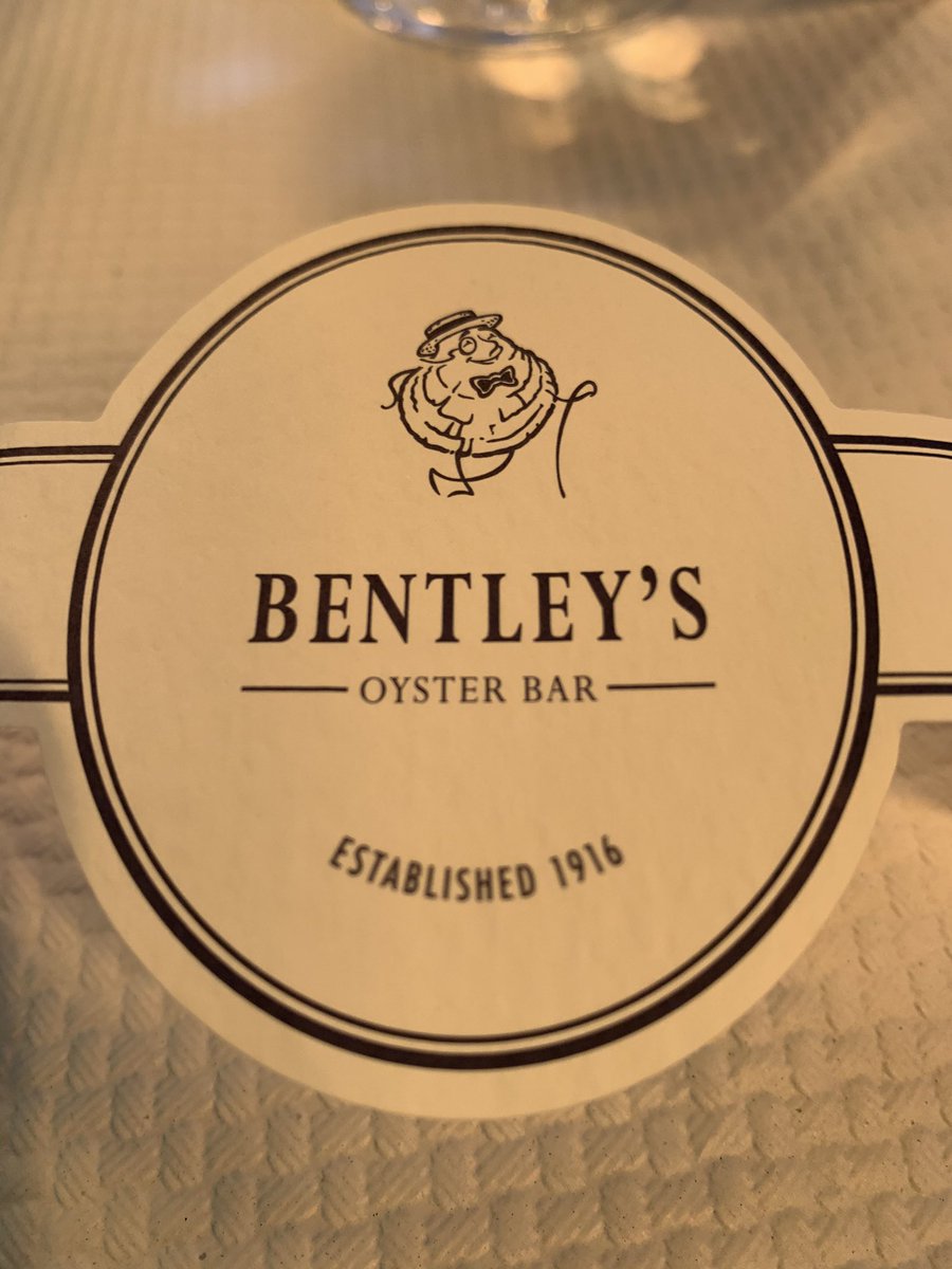 Bentleys oyster bar paper serviette ring