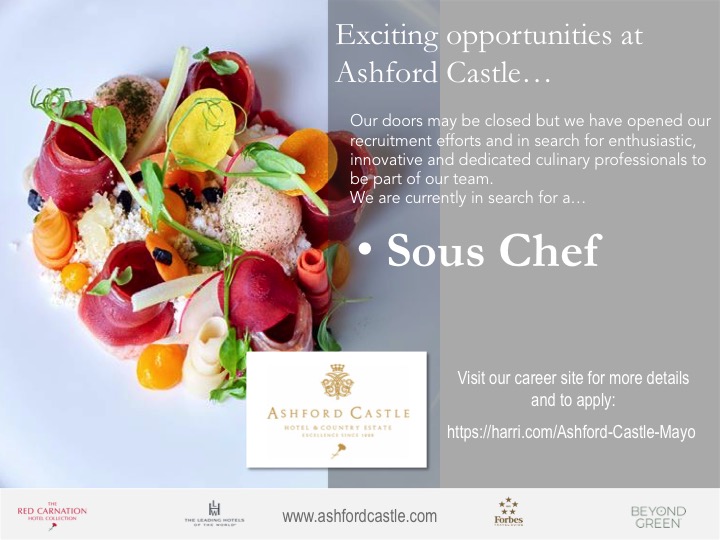 Philippe Farineau (@listentoyourpan) on Twitter photo Beautiful opportunity, looking for a Sous chef <a href="/ashfordcastle/">Ashford Castle</a> @EurotoquesIrl and be part of the amazing teams and wonderful projects. Beautiful opportunity, looking for a Sous chef <a href="/ashfordcastle/">Ashford Castle</a> @EurotoquesIrl and be part of the amazing teams and wonderful projects.