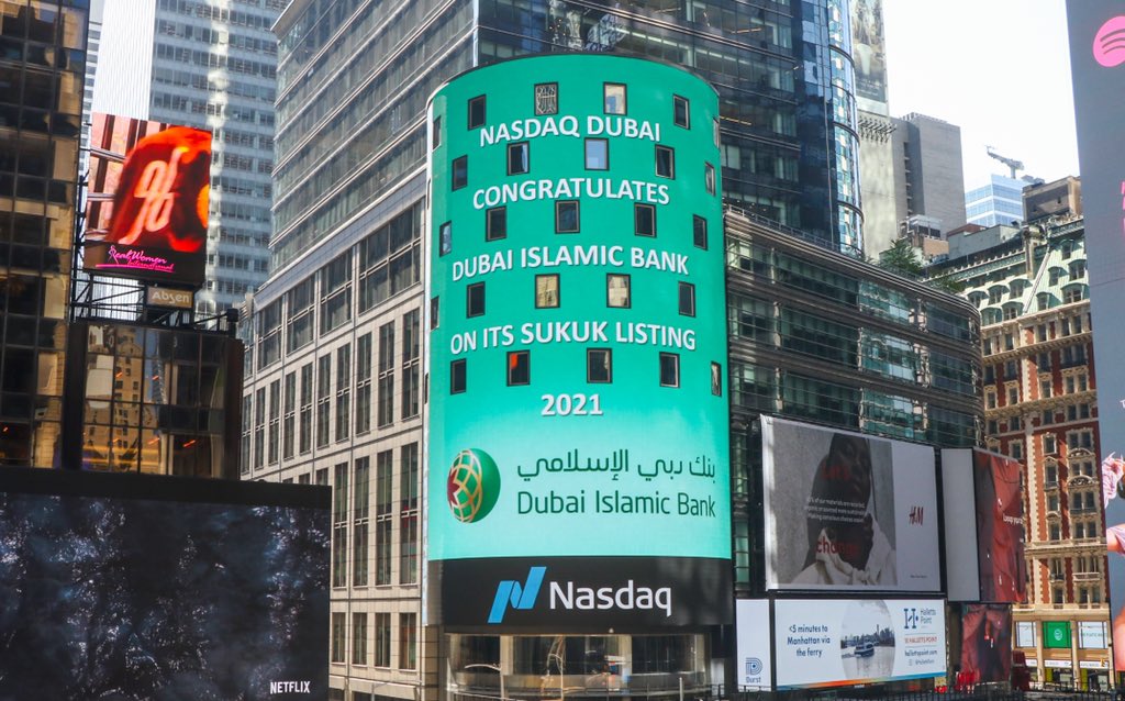 Nasdaq Dubai welcomes the listing of a 500 million US dollar #Sukuk, issued by <a href="/DIBtoday/">DIB</a>. DIB is the leading UAE-based Sukuk issuer by value on the exchange with a total value of 6.3 billion US dollars including the latest USD 500 million US dollar listing.bit.ly/3golW6R