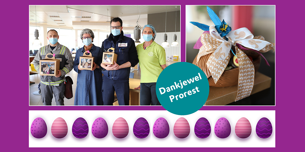 Tradititiegetrouw organiseert cateraar #Prorest <a href="/FacilicomBE/">Facilicom Belgium</a> ieder jaar een paastombola voor onze medewerkers. Drie gelukkige winnaars mochten een paasei, gevuld met lekkers, in ontvangst nemen. #pasen #paasei #chocolade