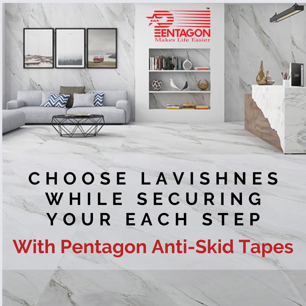 pentagontape's tweet image. Whilst our floor’s get fancy, there is a huge possibility to slip on them. Here is an ultimate solution to secure each step.

#PentagonTapes #tapesolutions #onestopsolution #antiskidtapes #steps #secure #Pentagon