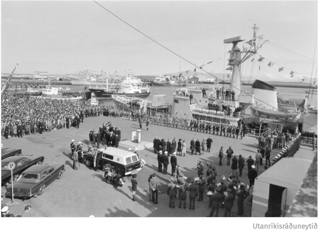 So it was that the first two manuscripts, the Codex Regius of the Poetic Edda (a small, unprepossessing book in quarto) and Flateyjarbók (a huge folio book containing sagas of Norwegian kings) were carried off a Danish warship that put into harbour in Reykjavik on 21st April 1971