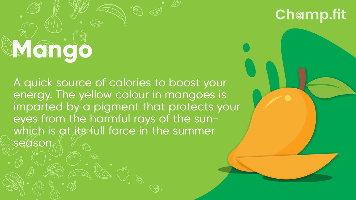 Champfitt's tweet photo. With temperature rising everyday this summer 🌤️, it's important to stay hydrated & healthy. These summer fruits can help you stay up & about during these harsh summer days! 🍉🥭
For more health tips & ticks follow @Champfitt
#champfit #ImmunityforLife #nutrition #health https://t.co/AYW3sZ895h