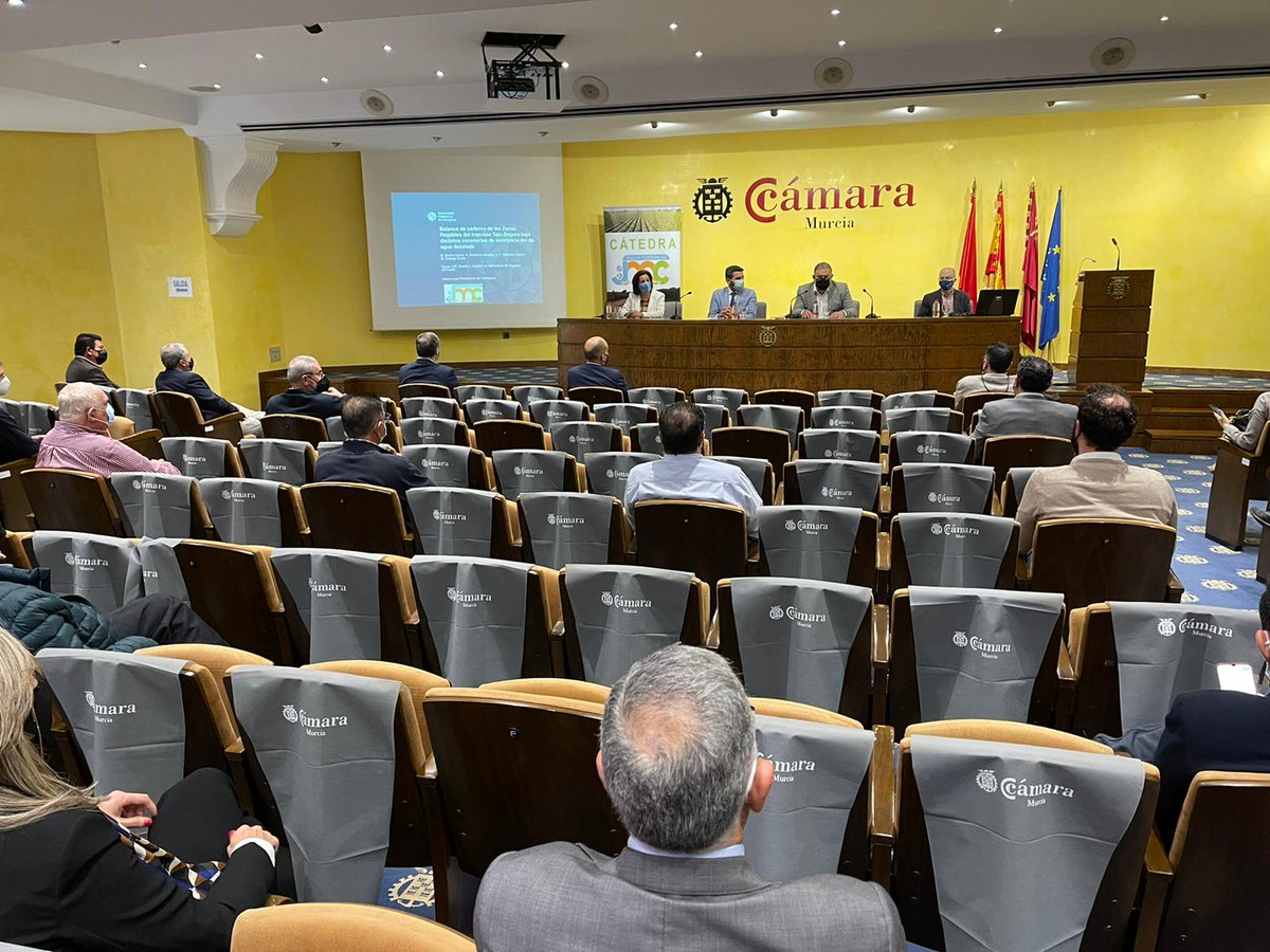 Presentación del estudio “Balance de carbono de las Zonas Regables del #TrasvaseTajoSegura bajo distintos escenarios de incorporación de agua desalada”, que cuantifica el valor de los regadíos como sumideros de CO2 y su rol en la lucha contra el #CambioClimático. @UPCTnoticias
