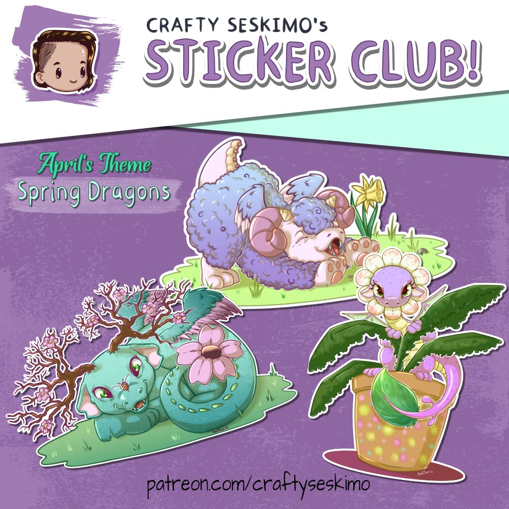 seskimo's tweet photo. #Patreon rewards - Final 3 designs for this month's stickers. Designs &amp; colours voted for by my lovely patrons. Join the Patreon over at https://t.co/3u5k86cDVU
#patreonartist #stickerart #patreonart #stickeraddict #patreonsupport #patreonrewards #patreoncampaign #patreonartists https://t.co/FDqKGc7Ik3