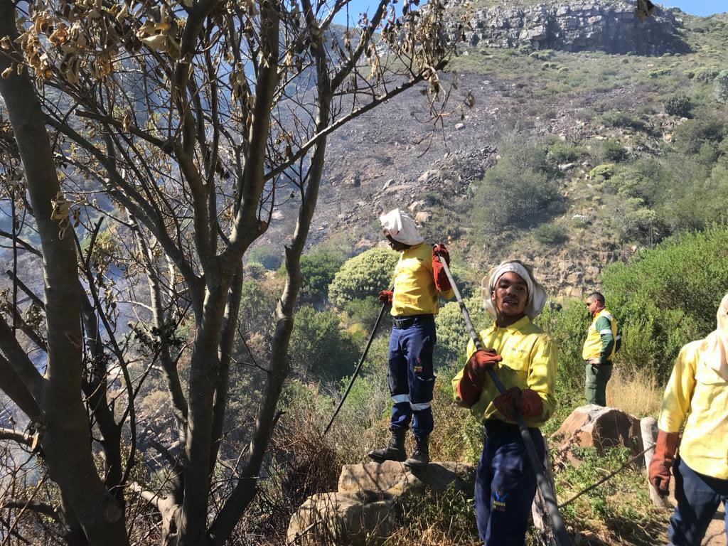 wo_fire's tweet photo. #WOF_WC #CapeTownFire Update: 

The Vredenburg Team are performing mop up operations.

The Newlands and the Hotshot team based in Newlands are strategically placed in various locations to monitor for possible flare ups.

@environmentza 
@TableMountainNP https://t.co/AzMgFDabOb