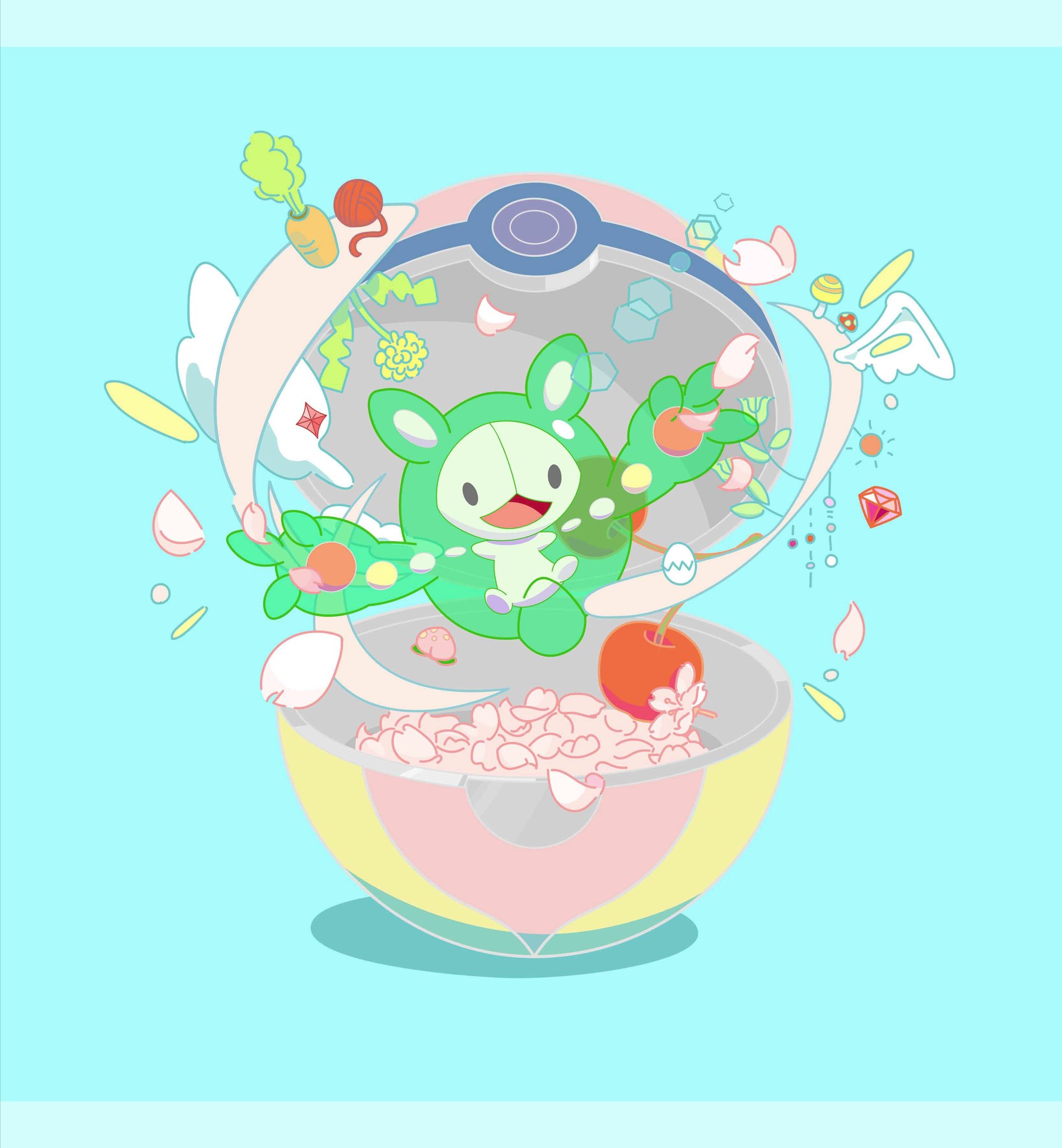 あをゆ ランクルスとチェリム 春色ポケモン ポケモンイラスト T Co Lfba5ejqiv Twitter