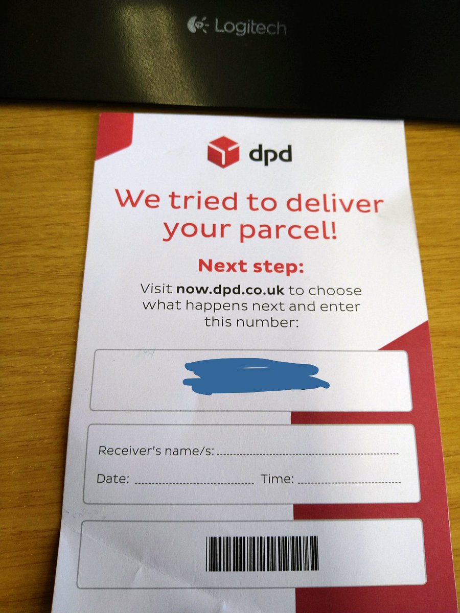 Hey @dpd_support, six businesses share our building. Getting a slip through the door with no recipient information is a pain in the arse.