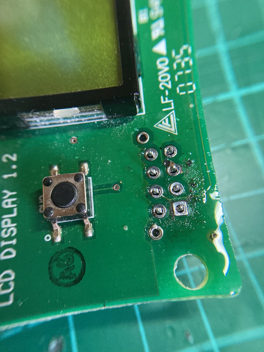 Added solder and removed with generous amounts of flux, cleaned up with IPA.