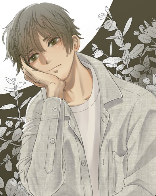 頬杖のtwitterイラスト検索結果