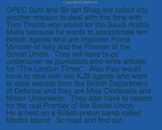 Again really sad that I only get to read the opening pages and don't get to meet Mister Underwear or go to Macho IslandNote the London Times appearing again