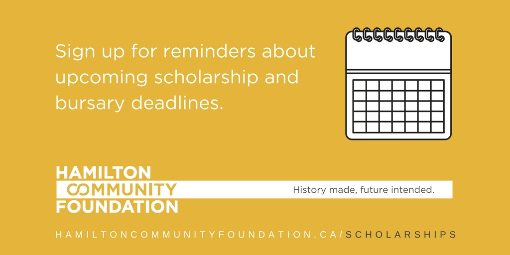 HamCommFdn's tweet image. Students of #HamOnt, don't miss another funding opportunity. Sign up for reminders when scholarship and bursary deadlines are around the corner. #HCFstudents

hamiltoncommunityfoundation.ca/grants/scholar…