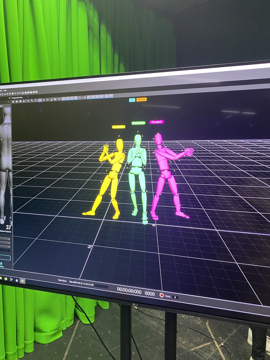 BrufordETA's tweet photo. Such an amazing opportunity to play around in the motion capture studio this week! Nice break from dissertation rehearsals!! #rbceta #rbc @rosebruford https://t.co/2eO1rluyER