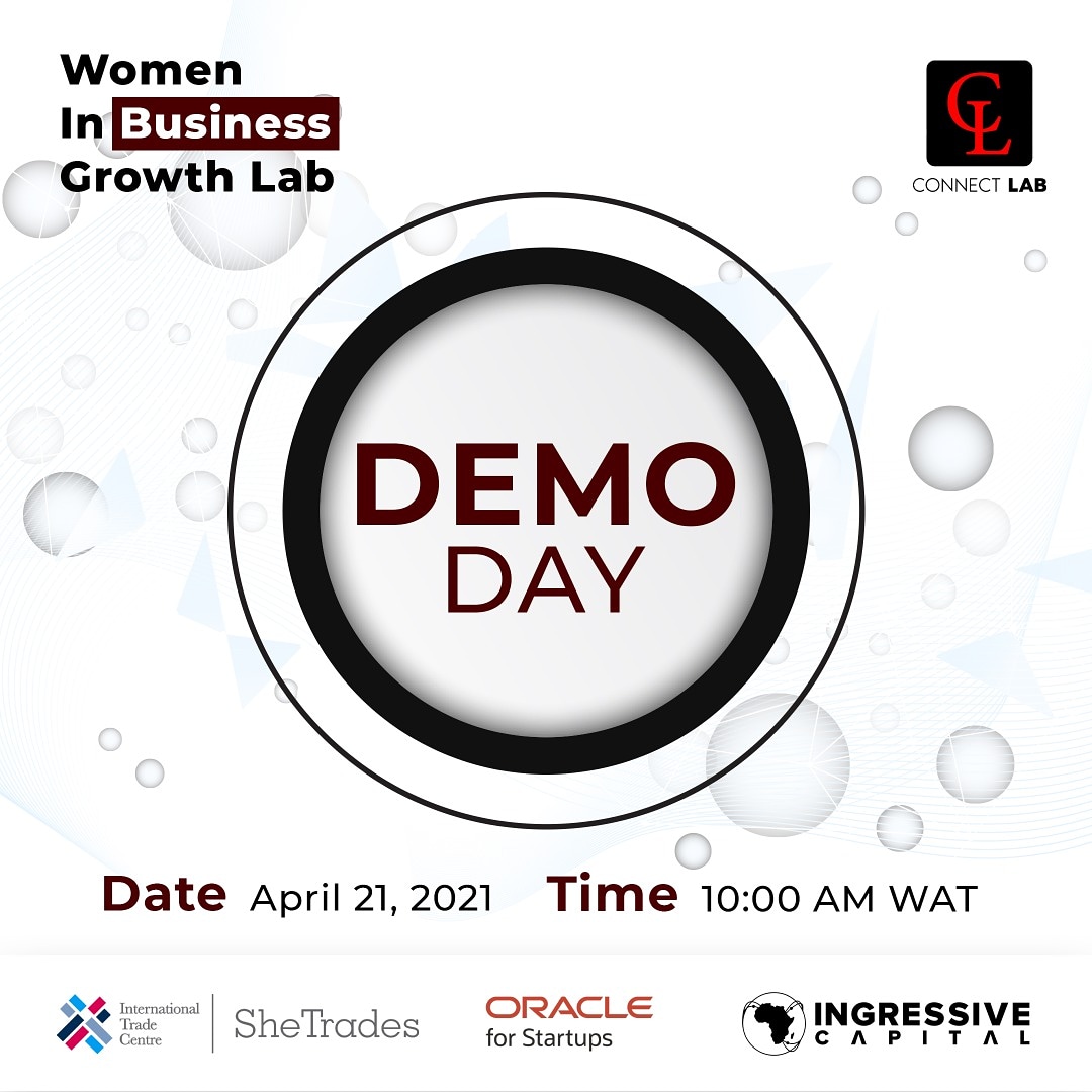 ConnectLabAfr's tweet photo. We are live today!!. 

The Women in Business Growth Lab Demo Day. 

One impact-driven startup will be awarded an equity-free grant seed of $1500.

Good luck to the female entrepreneurs pitching today. https://t.co/cS60AW08hH