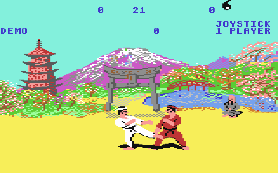 MartinkSimms's tweet image. More karate madness #thewayoftheexplodingfist #c64 #c64retweets