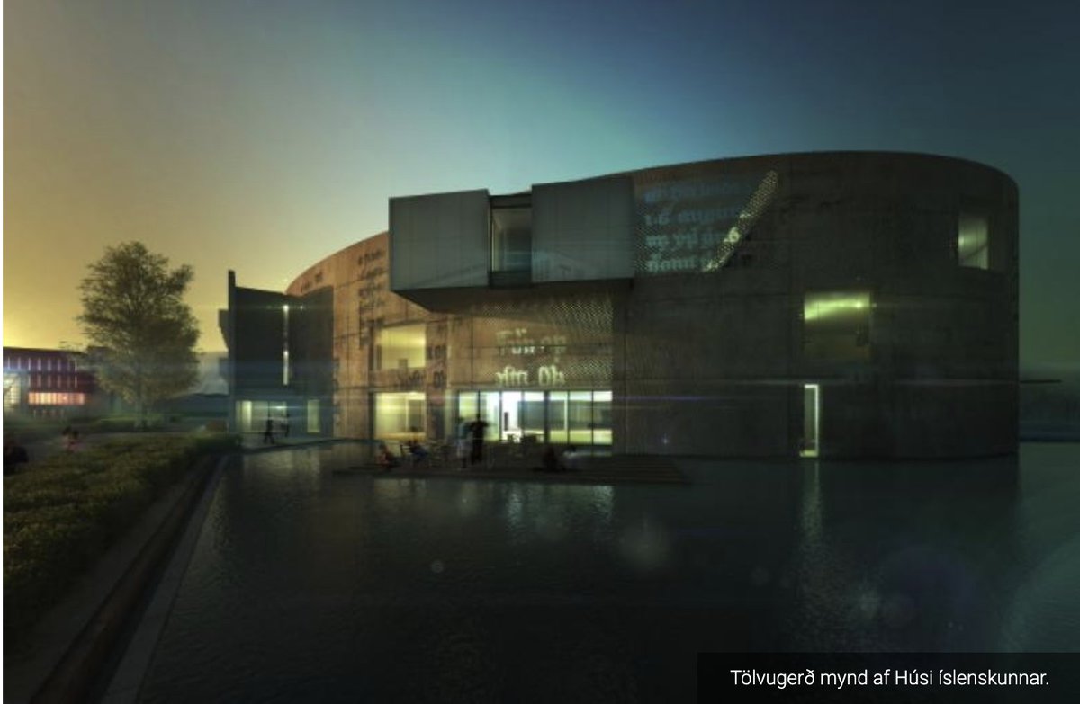 And this after, at 3 o'clock, the cornerstone for our new building will be laid by the President of Iceland and the Minister for Education and Culture. The building is scheduled to open in 2023, with a brand new exhibition space and permanent exhibition, plus other facilities.