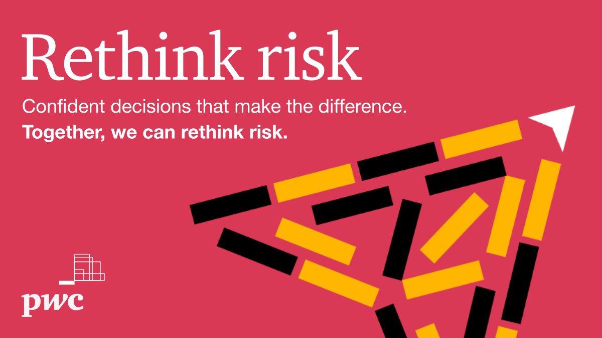 The level of risk organisations are facing would scarcely have been imaginable, even recently. Together, we can change the way you predict, prepare and respond to risk, giving you confidence to take decisions that make the difference. #RethinkRisk pwc.to/3gqBBT2
