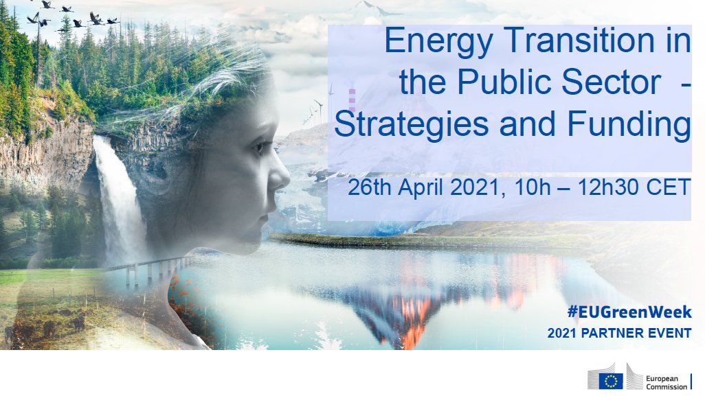 Ponto Energia (aka BundleUp) (@energiaponto) on Twitter photo Energy Transition in the Public Sector - Strategies and Funding. An event of the #EUGreenWeek. <a href="/EU_ENV/">EU Environment</a>
Our experience implementing #energyefficiency and #EU policies to ⬆️ sustainable #energyinvestments by 2030.
Register now - forms.gle/qdcjcQ1M58jsZ6…… Energy Transition in the Public Sector - Strategies and Funding. An event of the #EUGreenWeek. <a href="/EU_ENV/">EU Environment</a>
Our experience implementing #energyefficiency and #EU policies to ⬆️ sustainable #energyinvestments by 2030.
Register now - forms.gle/qdcjcQ1M58jsZ6……