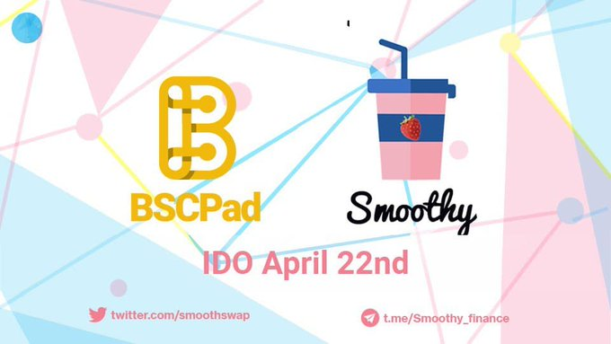 abienkow's tweet photo. #SMOOTHY IDO on  #BSCPAD !!! https://t.co/xNzWxQ0mog
