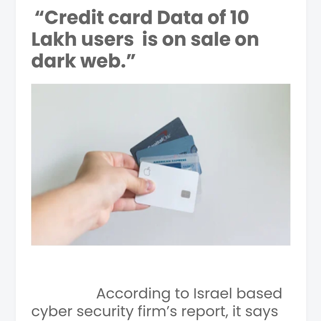 Credit card details of over 10 lakh users is on sale on dark Web.

Read complete article on the link below
technewsdesign.blogspot.com/2021/04/credit…

#latesttechnews #technews #NewUpdate #LatestNews #creditcard #databreach #hacked #dominos #darkweb #technewsdesign #itfield