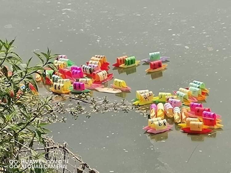 1311revolution's tweet photo. The Paper Boat Strike was held in #Bhamaw Township, #Kachin State, today against the military dictatorship in the support of National Unity Government-NUG.
#Apr21Coup #MilkTeaAlliance
#ReleaseTheDetainees
#WhatsHappeningInMyanmar https://t.co/sVcNarqHql