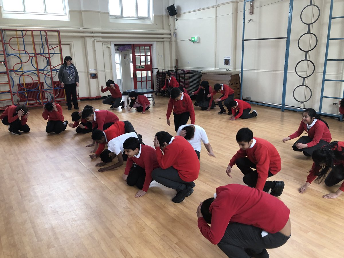 Y6Bps's tweet photo. Drama workshop all about our project on natural disasters. Great fun and just wonderful to be in the hall! https://t.co/Z9kjDNe08x