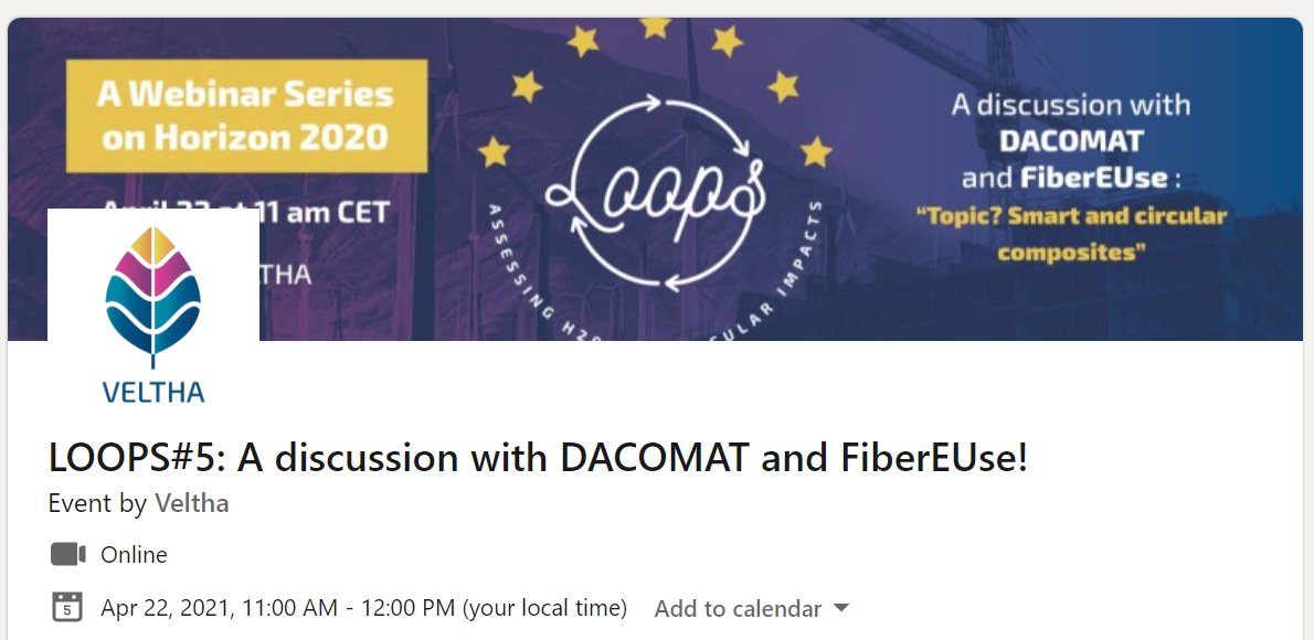 DACOMAT_EU's tweet photo. Join us for the webinar on Smart and circular composites https://t.co/yOuLngsb8h    @DACOMAT_EU https://t.co/qRqbSsmvAw