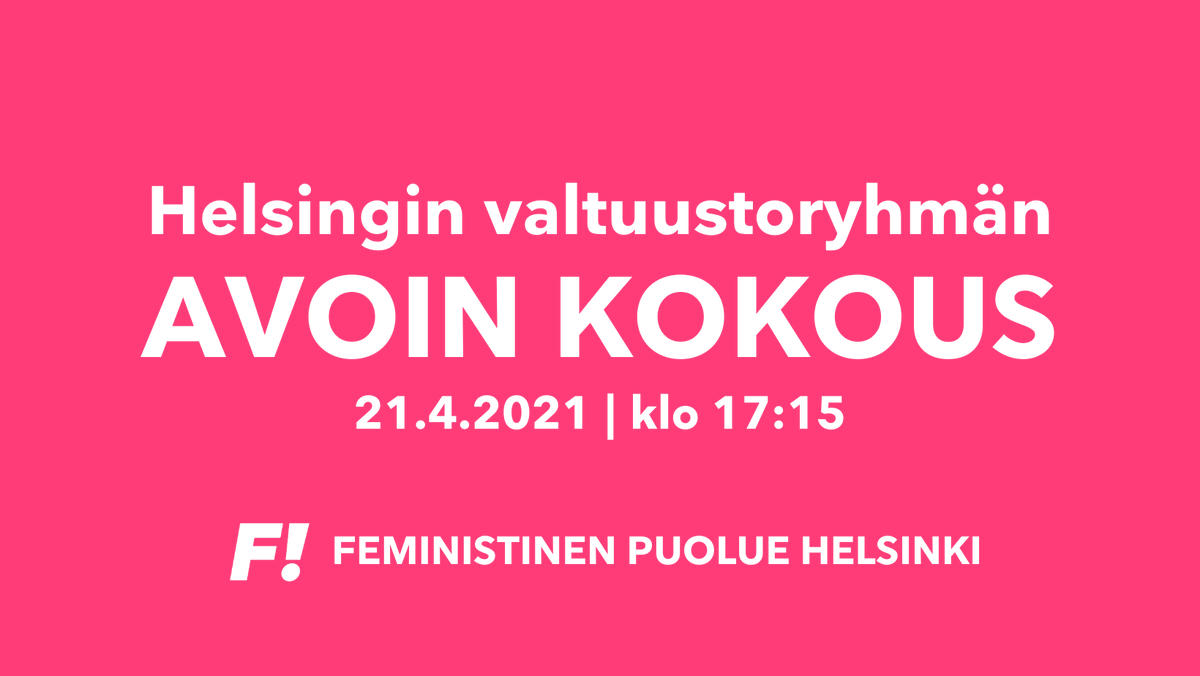 Feministinen puolue Helsinki tweet media
