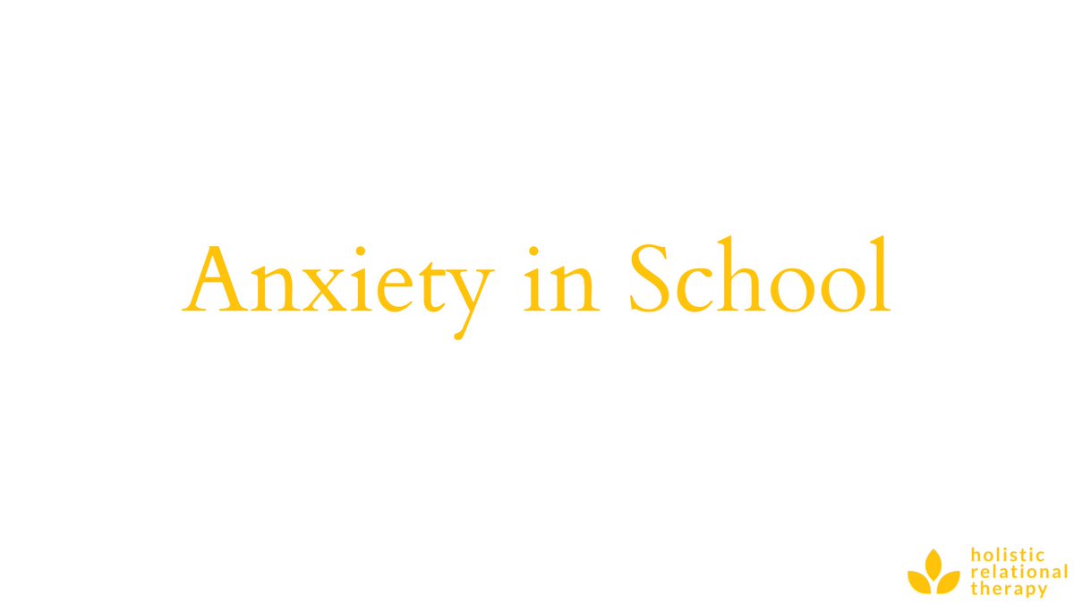 Happy WednesdayToday, we're going to talk about anxiety in school. What it looks like and what causes it. This may be good for parents, guardians & teachers to take note of. :