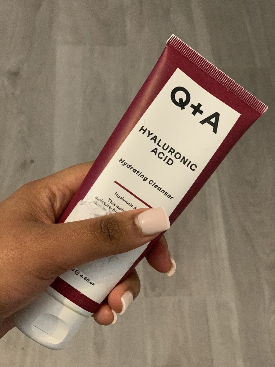 2) Q+A Hyaluronic Acid hydrating cleanser. I love this because it’s non-foaming too £7.25 for 125ml from  @sainsburys and  @holland_barrett