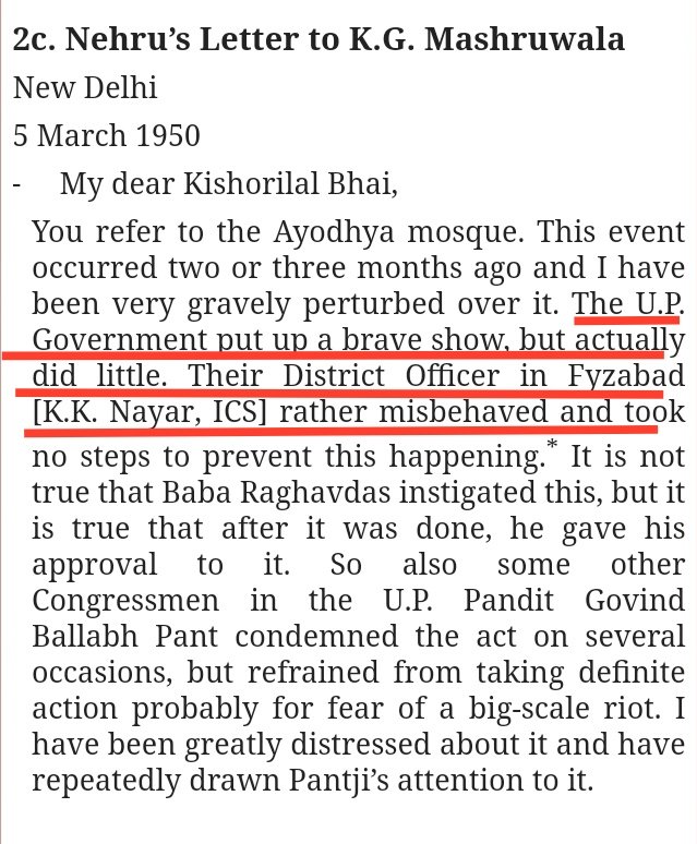 Pandit Jawaharlal Nehru wrote to the UP Chief Minister saying that it can have a great adverse impact on our relation with Pakistan, so he ordered to quietly remove the idol.