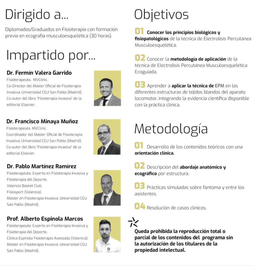 🚨 ¡CONFIRMADO EL CURSO DE ELECTROLISIS PERCUTÁNEA MUSCULOESQUELÉTICA EN SANTA CRUZ DE TENERIFE! #60HORAS <a href="/msantiagofisio/">Miguel Santiago</a> <a href="/centromasser/">Centro Masser</a> <a href="/primfisio/">PRIM Physio</a> <a href="/ElectrolisisP/">Electr. Percutánea</a> 

📆  14-15-16 mayo, 11-12-13 y 25-26-27 junio 

👨‍🎓Prof. <a href="/PabloMartinez_F/">Pablo</a> <a href="/fisioespinola/">alberto espinola</a> <a href="/ferminvalera/">Fermín Valera</a> y <a href="/MinayaFran/">Fran Minaya</a>