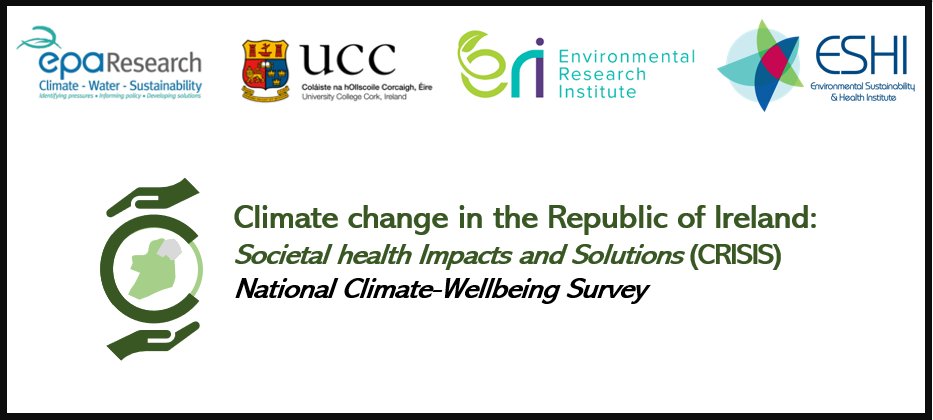 Final push for respondents to the CRISIS Survey looking at past experiences &amp; perceptions associated with exposure to Extreme Weather Events in Ireland. We are particularly interested in responses from those living in rural/farming communities

Survey: bit.ly/2Nzzb8m