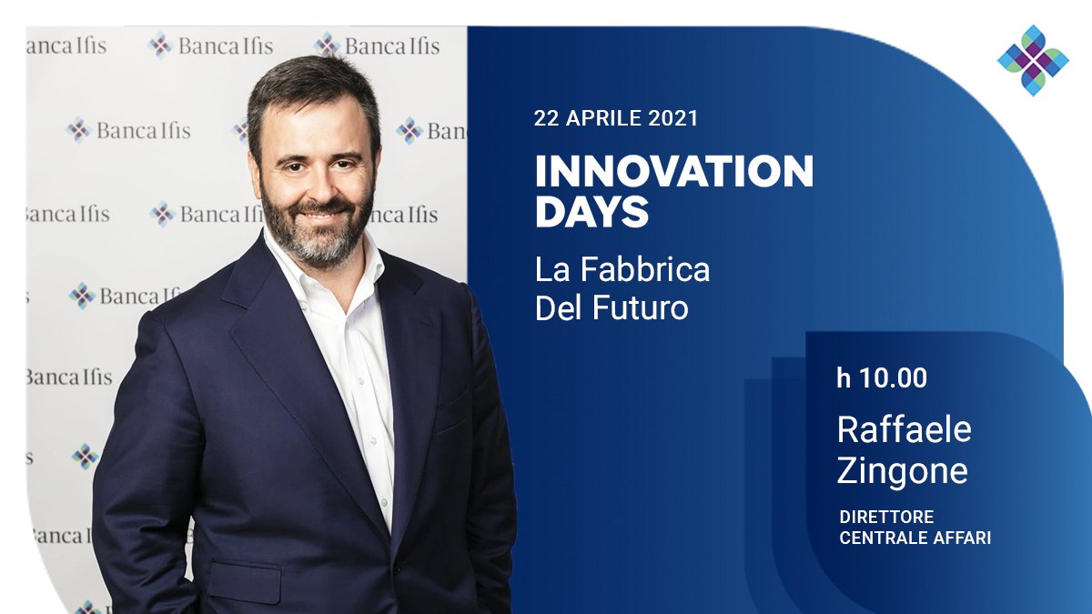 BancaIfis's tweet photo. Partono domani dalla Lombardia gli #InnovationDays, in collaborazione con @sole24ore e @Confindustria. @rafzing, Resp. Direzione Centrale Affari di #BancaIfis, parlerà dello stato delle imprese lombarde e della digitalizzazione delle banche.
Registrati su: https://t.co/GKuNqOhrXX https://t.co/R7VJ3CIHHb