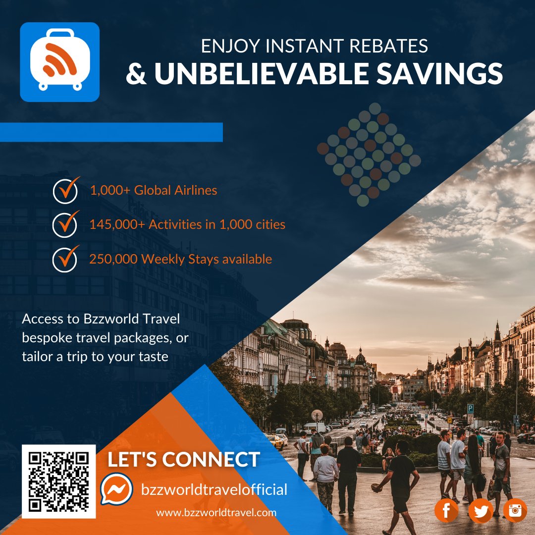 BzzworldTravel's tweet photo. Enjoy instant rebates &amp; unbelievable savings

https://t.co/nKfp2wX8po

#discount  #deal  #cheaptravel  #travel  #travelgram  #wanderlust  #instatravel  #adventure  #cheapflights  #travelphotography  #travelling  #vacation https://t.co/3VltWcGmQH