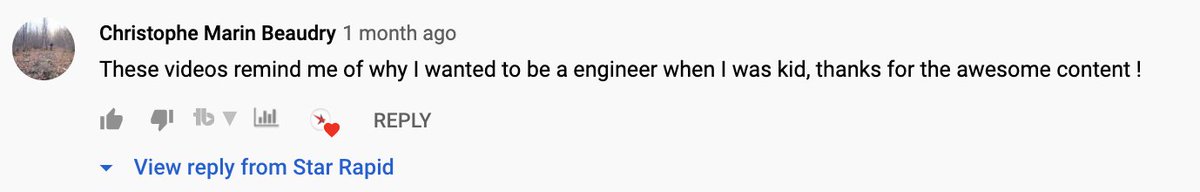 Star_Rapid's tweet image. We have some of the BEST FANS. Comments like these are the main reason behind our drive to create educational and entertaining content for #engineers and #productdevelopers. If you haven’t caught up with our series yet, here is a link: youtube.com/c/starrapid