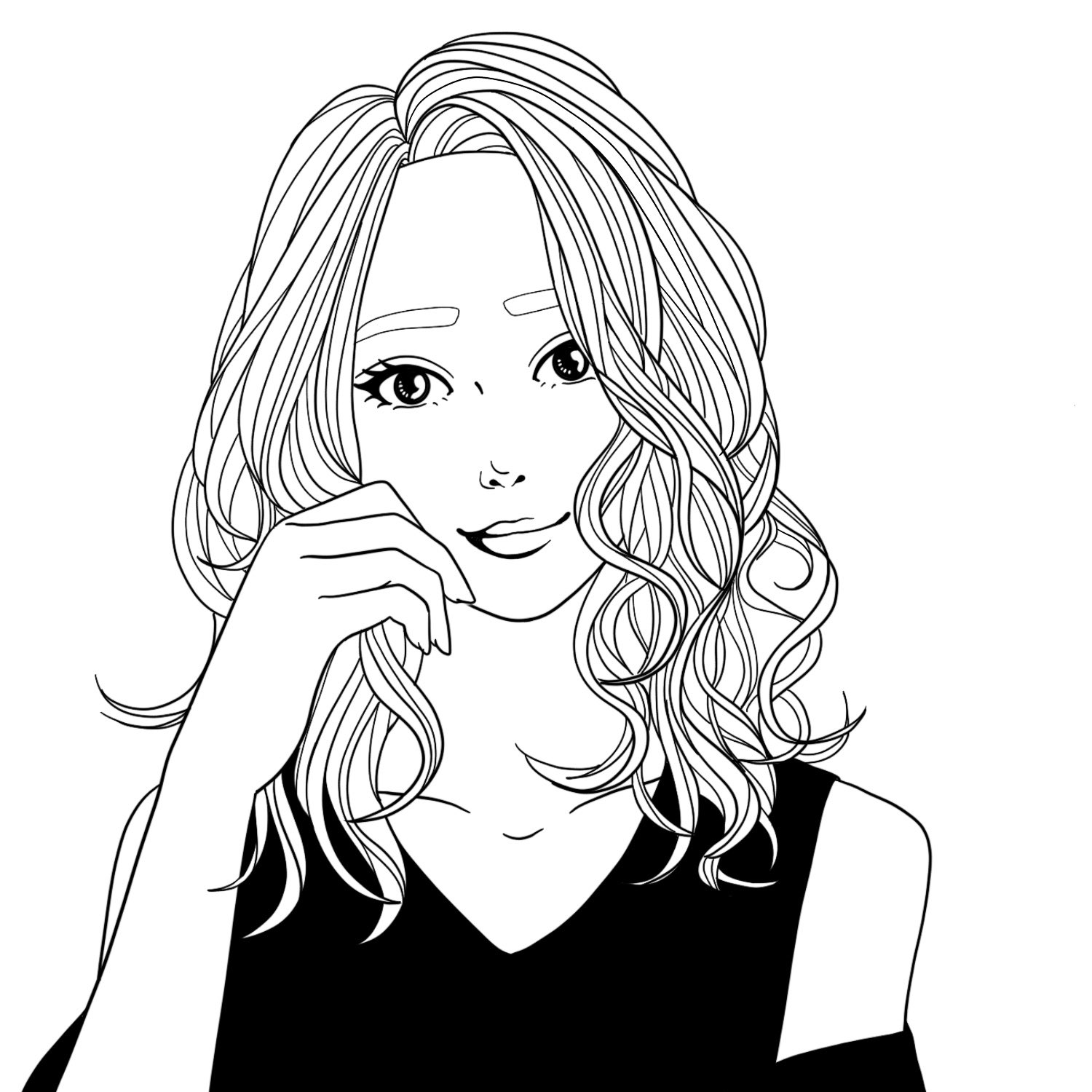 Ishin ファッションイラストレーター 久しぶりにギャル ファッションイラスト ファッションイラストレーター ガールズイラスト 白黒イラスト モノクロイラスト イラスト好きな人と繋がりたい イラストレーターさんと繋がりたい