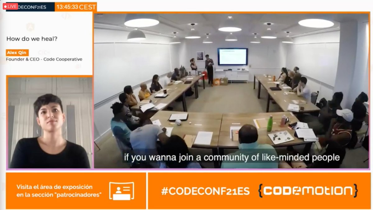 miriamgonp's tweet image. Thank you so much @alexqin for this amazing talk. Your words touch my heart #CODECONF21ES