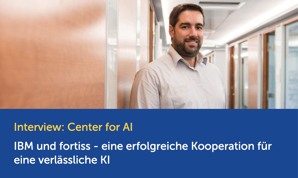 fortiss's tweet photo. #fortiss und @IBM haben vor zwei Jahren das #CenterforAI gegründet, um sichere #KI Methoden zu entwickeln. Dr. @Holger_Pfeifer berichtet im #Interview über die Zusammenarbeit und deren Ergebnisse.
https://t.co/QEw7x4HHmL...
#C4AI #KI #AI #ML #MachineLearning
#C4AI #AI #IBM https://t.co/IEFdZCi6wu