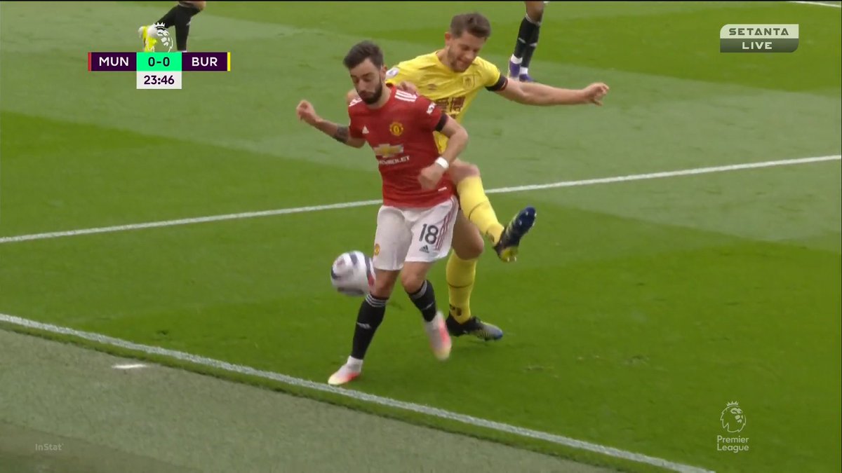This is almost never given by referees and it should be. We've been guilty of it before and so have others. Pushing a player who's about to end up off the pitch anyway is dangerous and *it's a foul*. If it happens in the middle of the pitch it's called.Poor officiating.